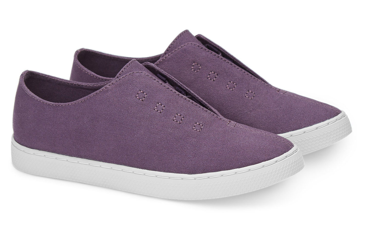 Slip-On Canvas Minimal – Unisex Canvas Sneakers – Purple