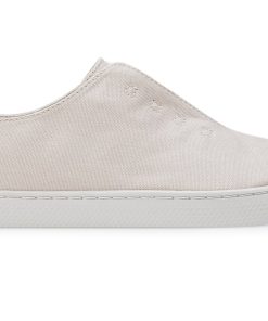 Alternative view of Slip-On Canvas Minimal – Unisex Canvas Sneakers – Light Grey