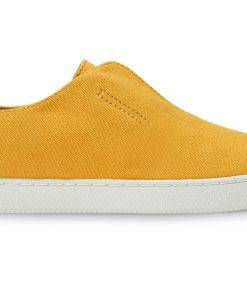 Slip-On Canvas Minimal – Unisex Canvas Sneakers – Mustard Yellow