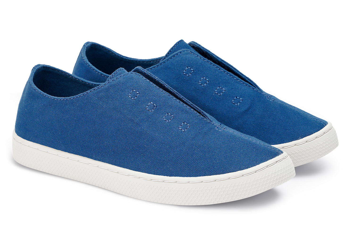 Slip-On Canvas Minimal – Unisex Canvas Sneakers – Blue