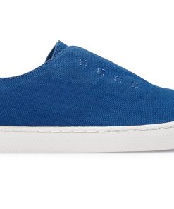 Alternative view of Slip-On Canvas Minimal – Unisex Canvas Sneakers – Blue