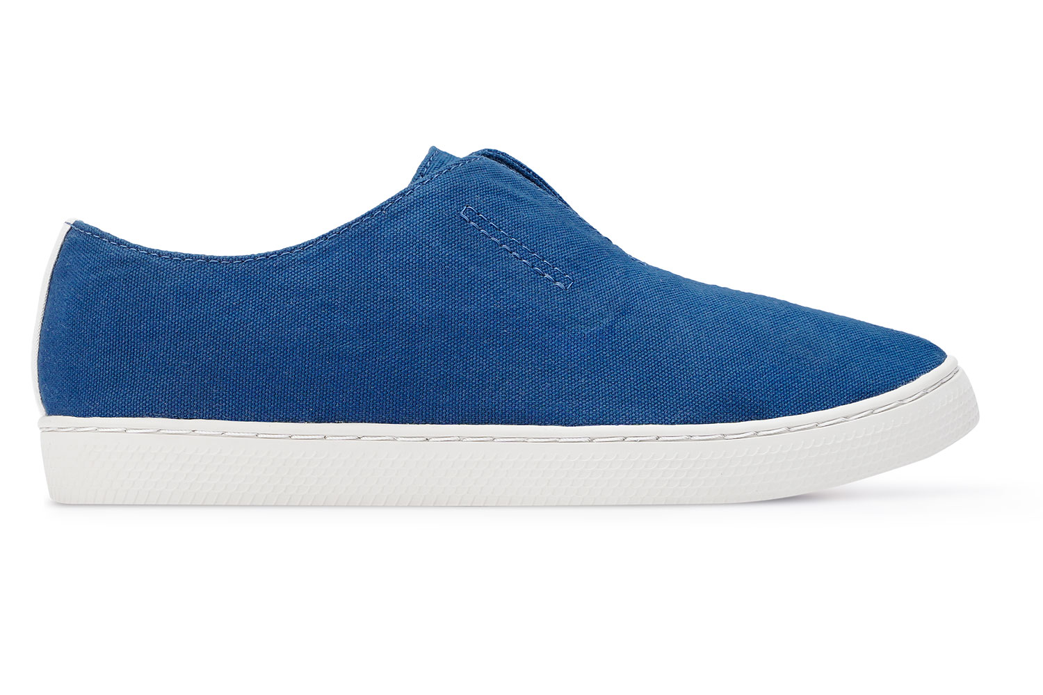 Slip-On Canvas Minimal – Unisex Canvas Sneakers – Navy Blue