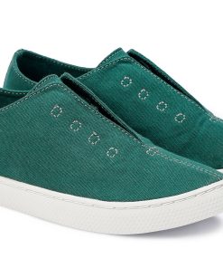 Slip-On Canvas Minimal – Unisex Canvas Sneakers – Green