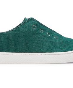Alternative view of Slip-On Canvas Minimal – Unisex Canvas Sneakers – Green