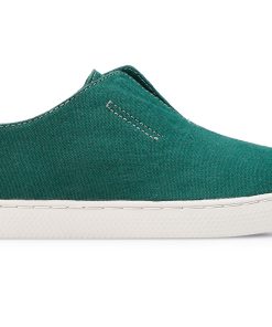 Slip-On Canvas Minimal – Unisex Canvas Sneakers – Olive Green
